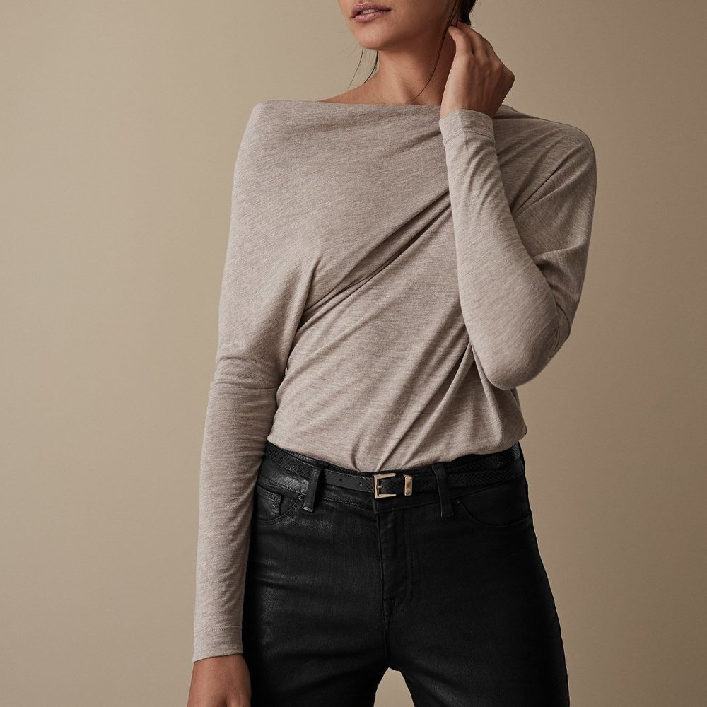 Reiss Norah Drape Top